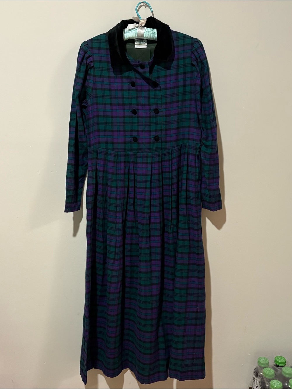 Vintage 1980s Laura Ashley plaid dress